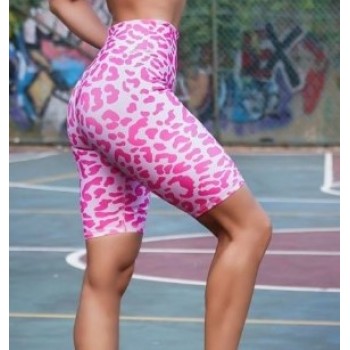 Lismina γυναικείο κολάν ψηλόμεσο biker push up 6041-PINK LEOPARD Lismina γυναικείο κολάν ψηλόμεσο biker push up 6041-PINK LEOPARD
